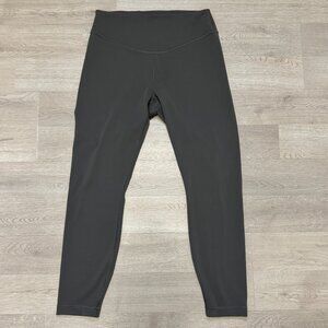 Lululemon Wunder Under SmoothCover High-Rise Tight 25"Graphite Grey EUC Size 10